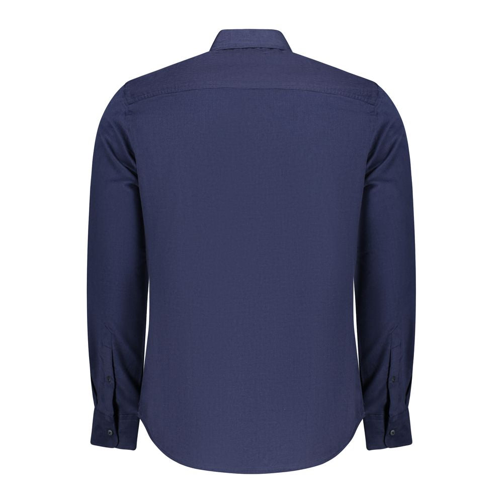 Blue Cotton Men's Shirt