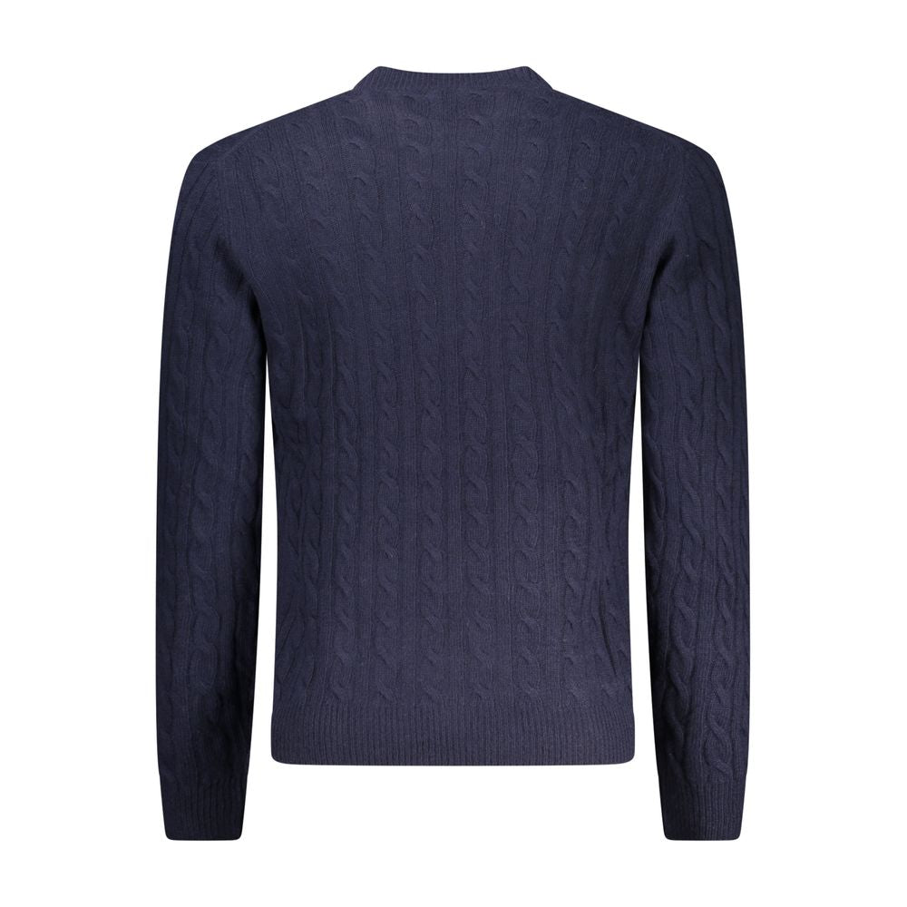 Blue Polyamide Men's Sweater