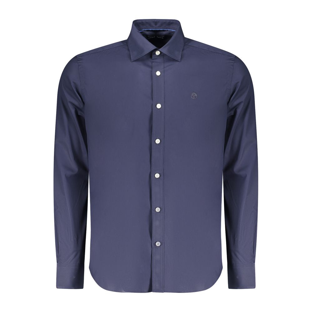 Blu Cotton Men Shirt