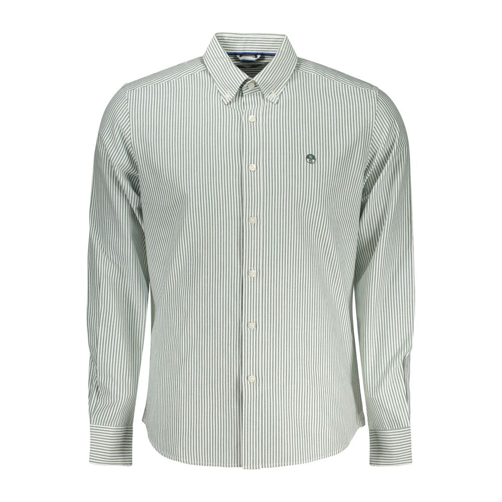 Green Cotton Men's Shirt