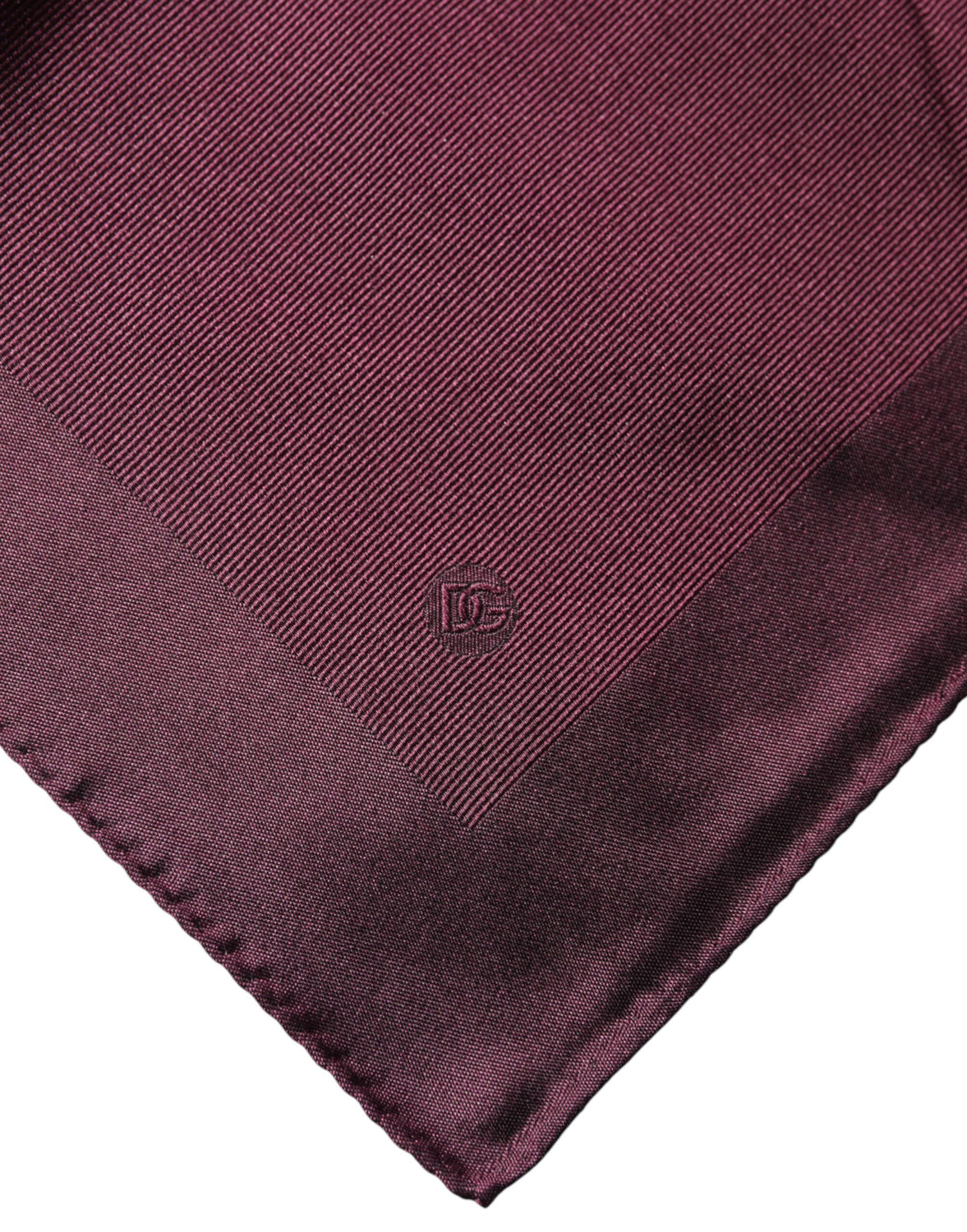 Maroon Logo Silk Square Handkerchief Scarf