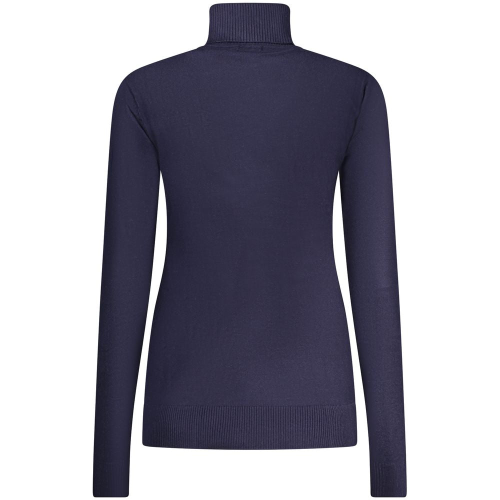 Blu Viscosa Donna Maglia