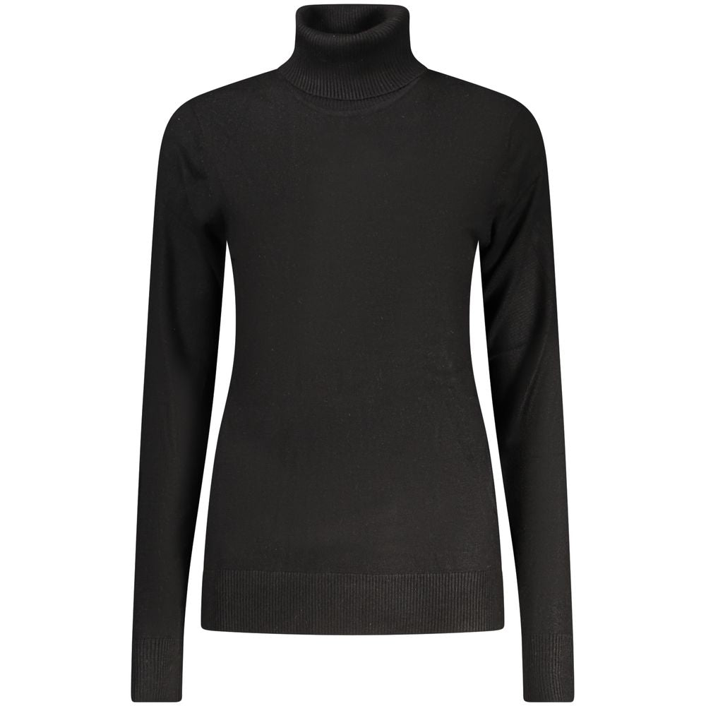 Black Viscose Women Sweater