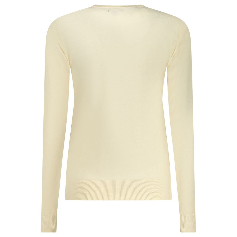 Bianco Viscosa Donna Maglia