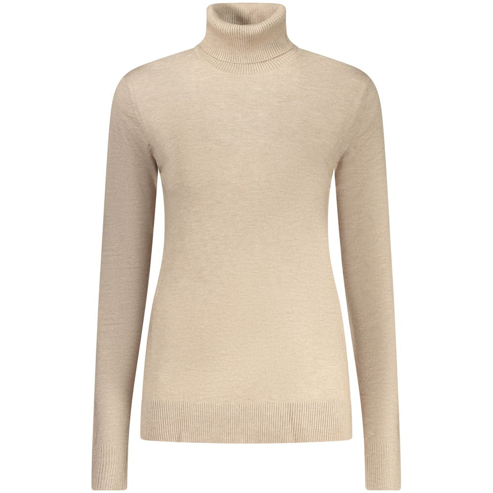 Beige Viscosa Women Sweater