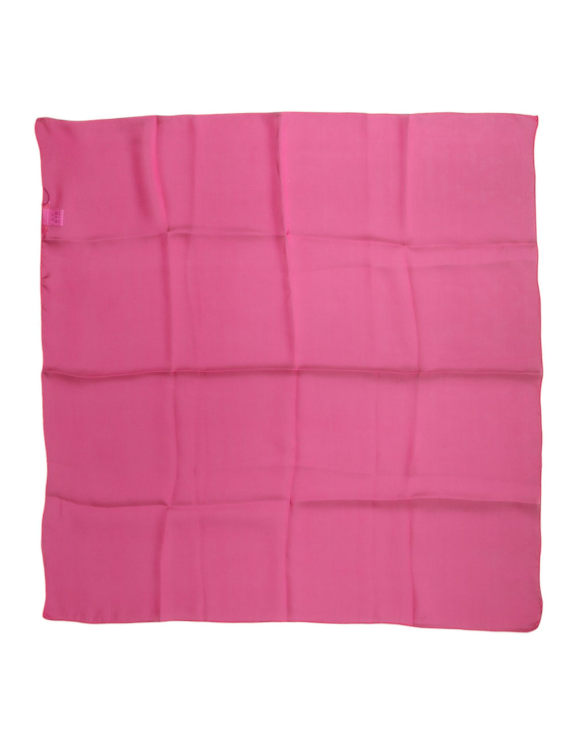 Pink Silk Neck Wrap Square Foulard Scarf