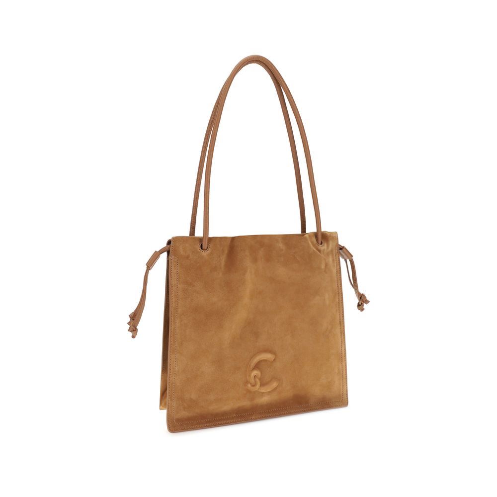 Beige Calf Leather Bos Taurus Handbag