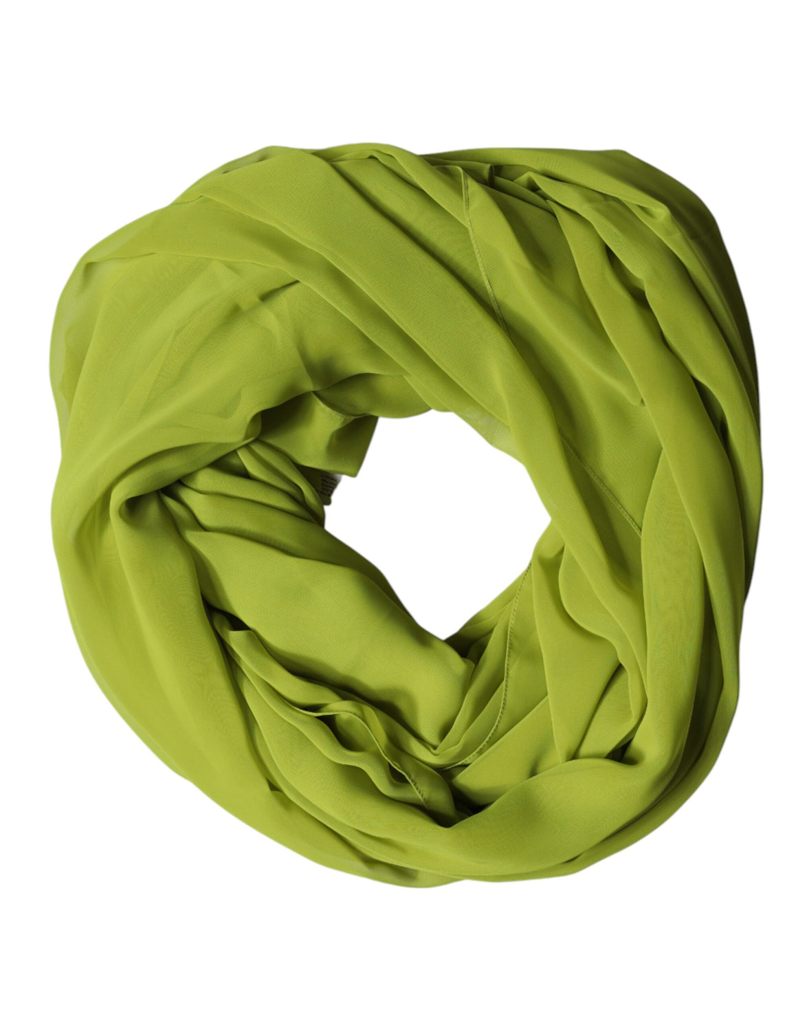 Green Polyester Stole Neck Wrap Shawl  Scarf