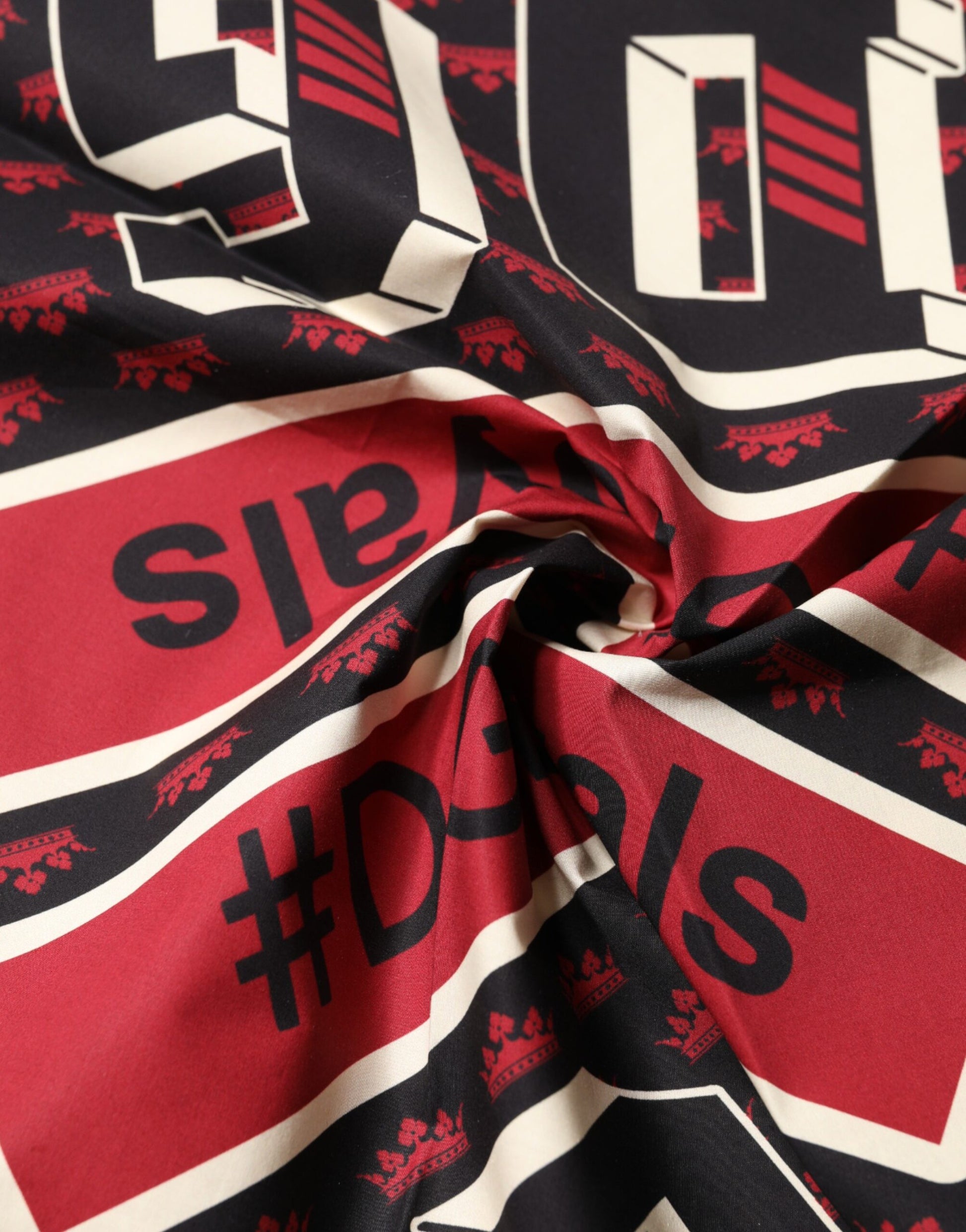 Multicolor #DGRoyals Square Foulard 50cm x 49.5cm Scarf