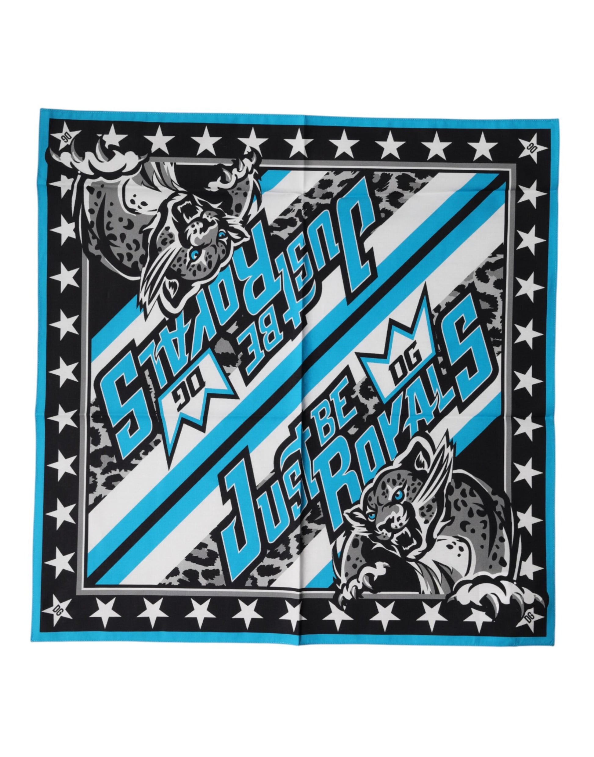 Multicolor DG Royals Square Foulard 51.5cm x 51cm Scarf