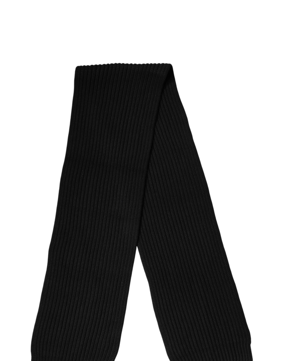 Black Cashmere Knit Neck Wrap Shawl 202cm x 26cm  Scarf