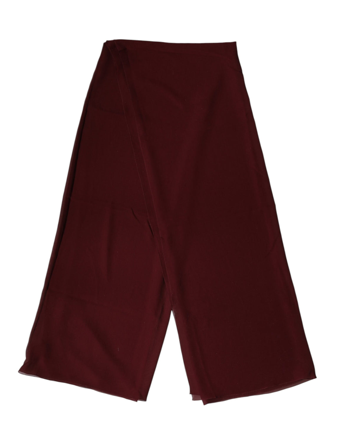 Maroon Silk Stole Neck Wrap Shawl Men 200cm x 130cm  Scarf