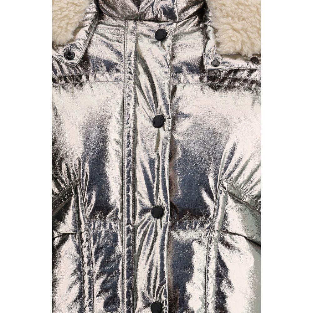Silver Polyester Coat