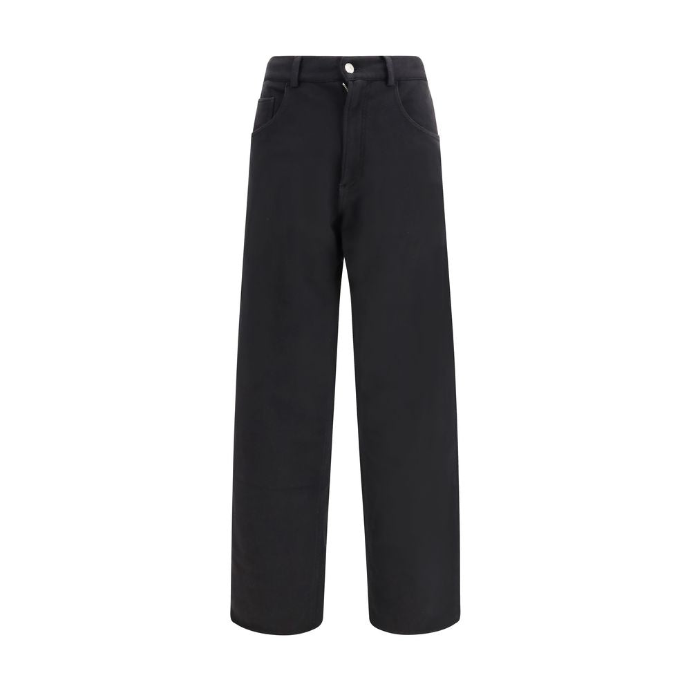 Black Cotton Athletic Pants