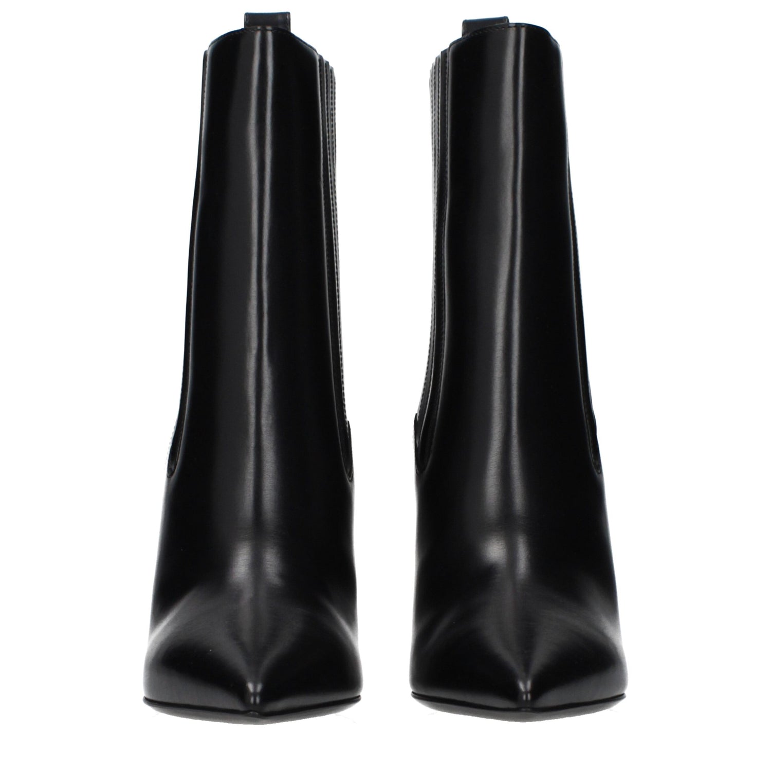 Black Leather Ankle Boots