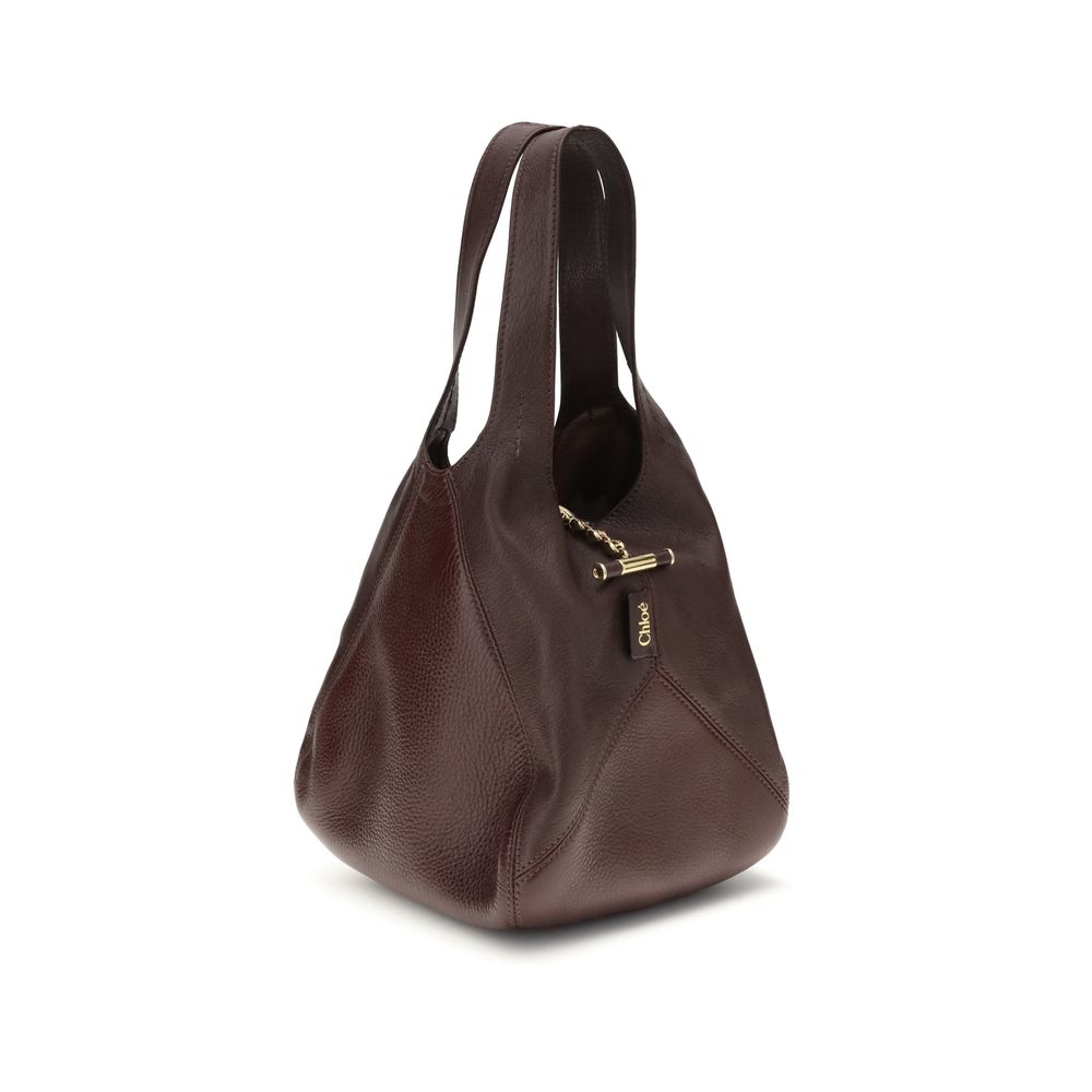 Brown Buffalo Leather Shoulder Bag