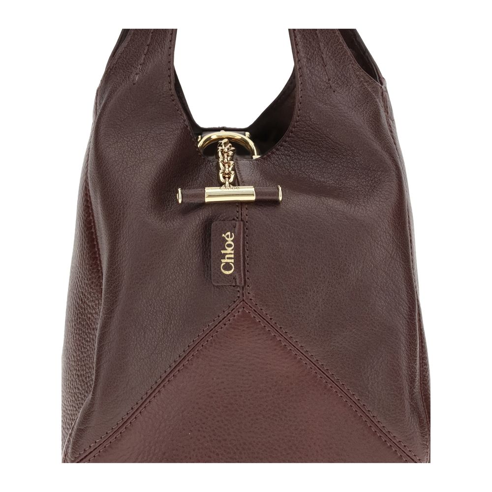 Brown Buffalo Leather Shoulder Bag