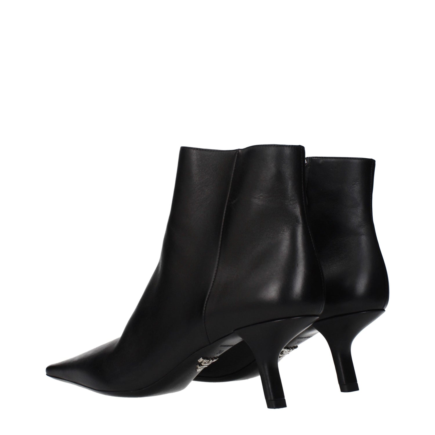 Black Leather Ankle Boots