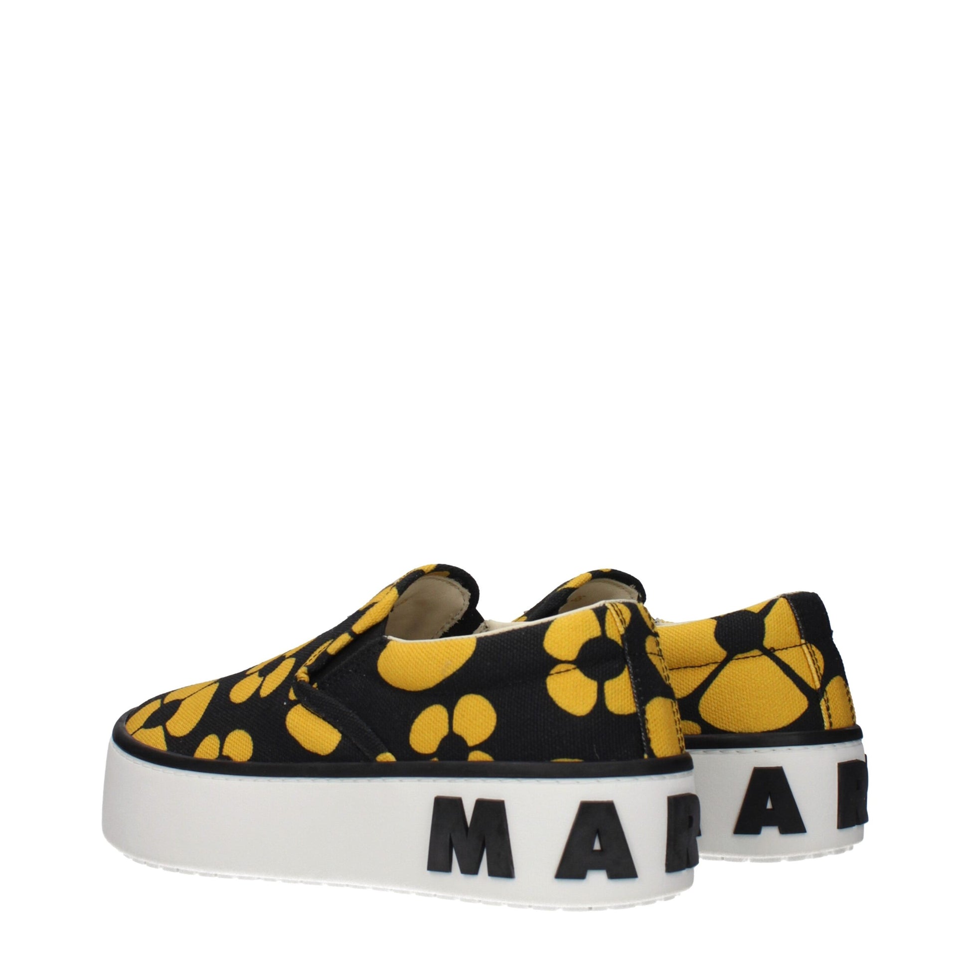 Blue Fabric Slip-On Loafers