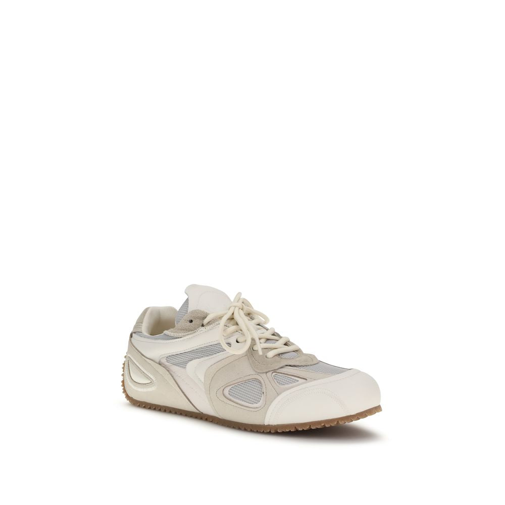 Cream Calf Leather Bos Taurus Low Top Sneakers