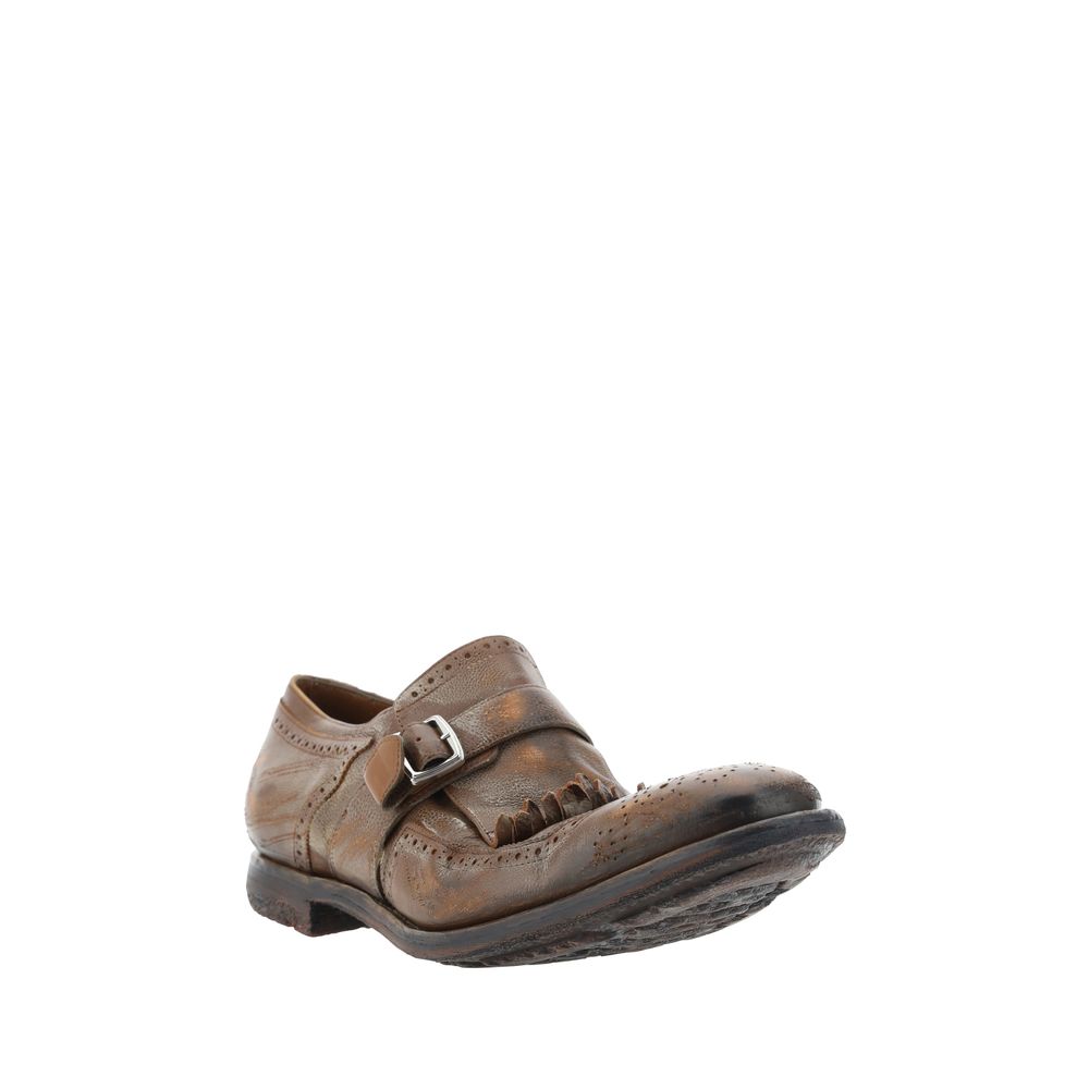 Brown Calf Leather Bos Taurus Slip-On Loafers