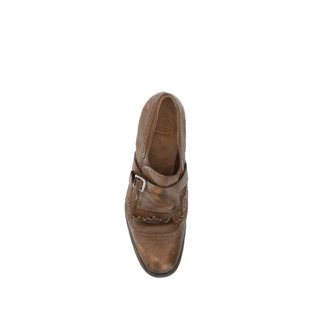Brown Calf Leather Bos Taurus Slip-On Loafers