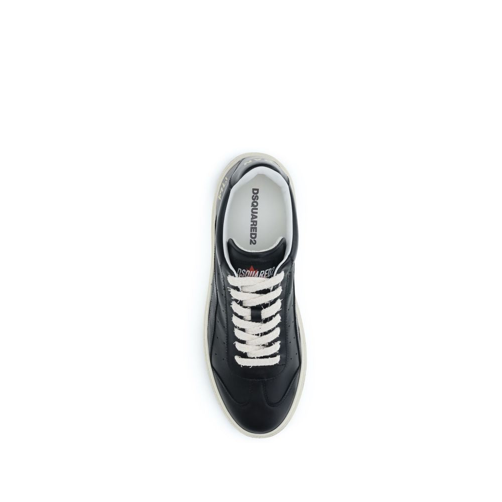 Black Calf Leather Bos Taurus Sneakers