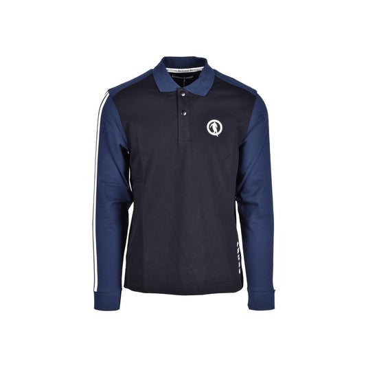 Blue Cotton Polo Shirt