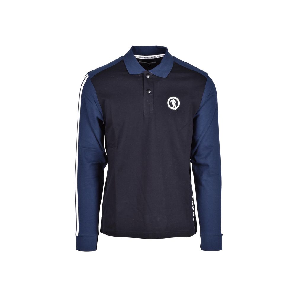 Blue Cotton Polo Shirt