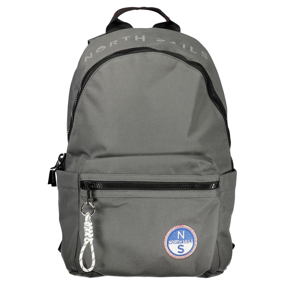 Grigio Polyester Men Backpack
