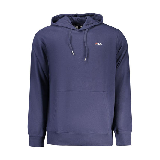 Blue Cotton Mens Sweatshirt with Hood