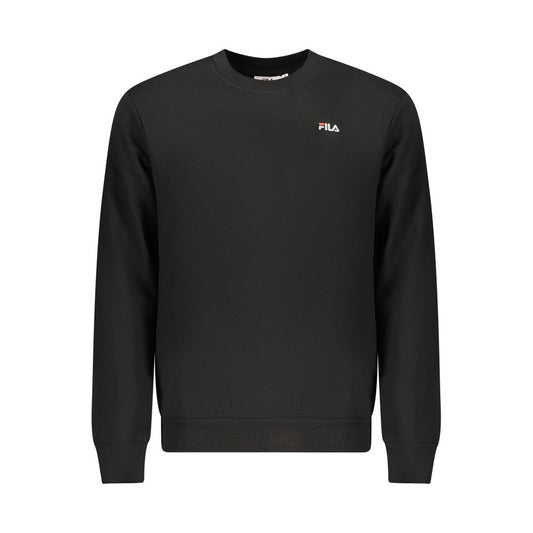 Black Cotton Men's Sweatshirt