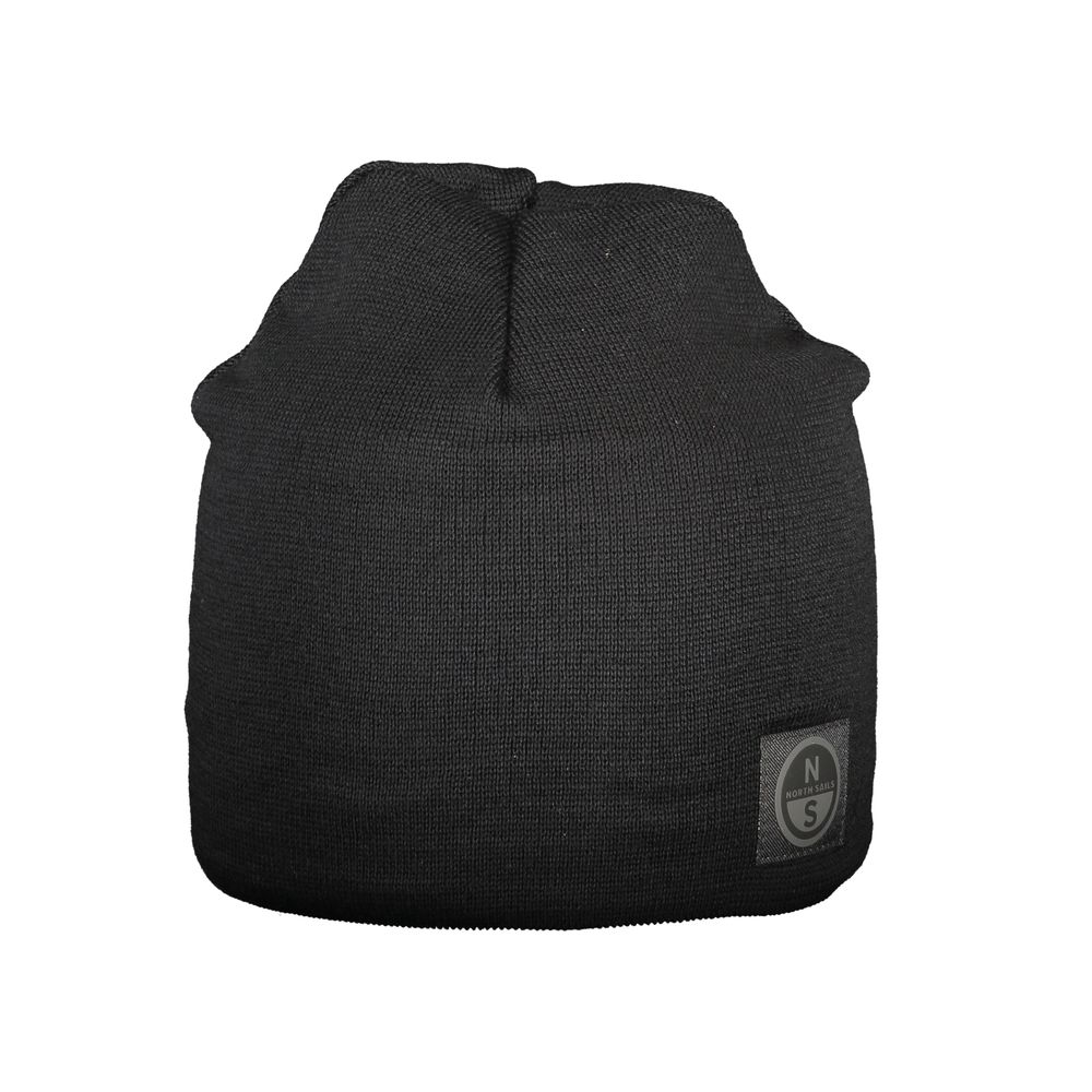 Black Wool Men's Cap