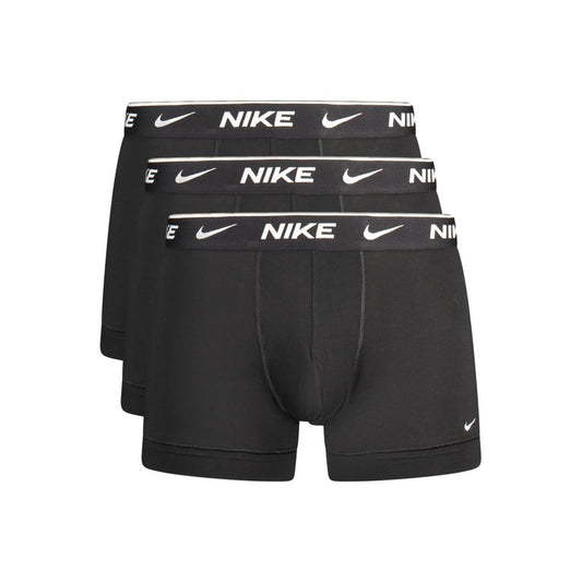 Black Cotton Men Boxer Short