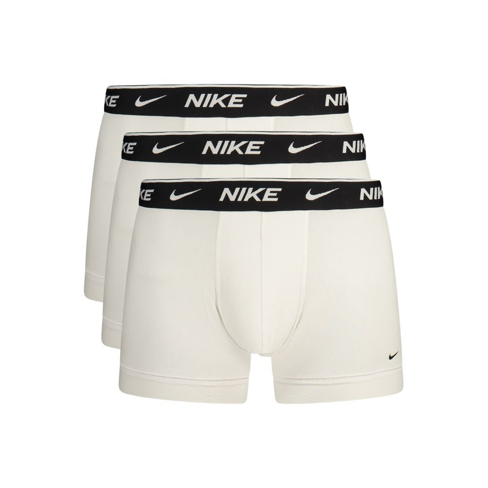 White Cotton Men Boxer Short