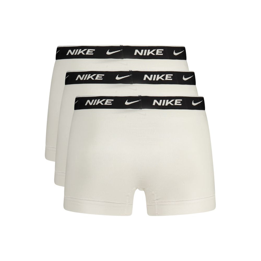 White Cotton Men Boxer Short