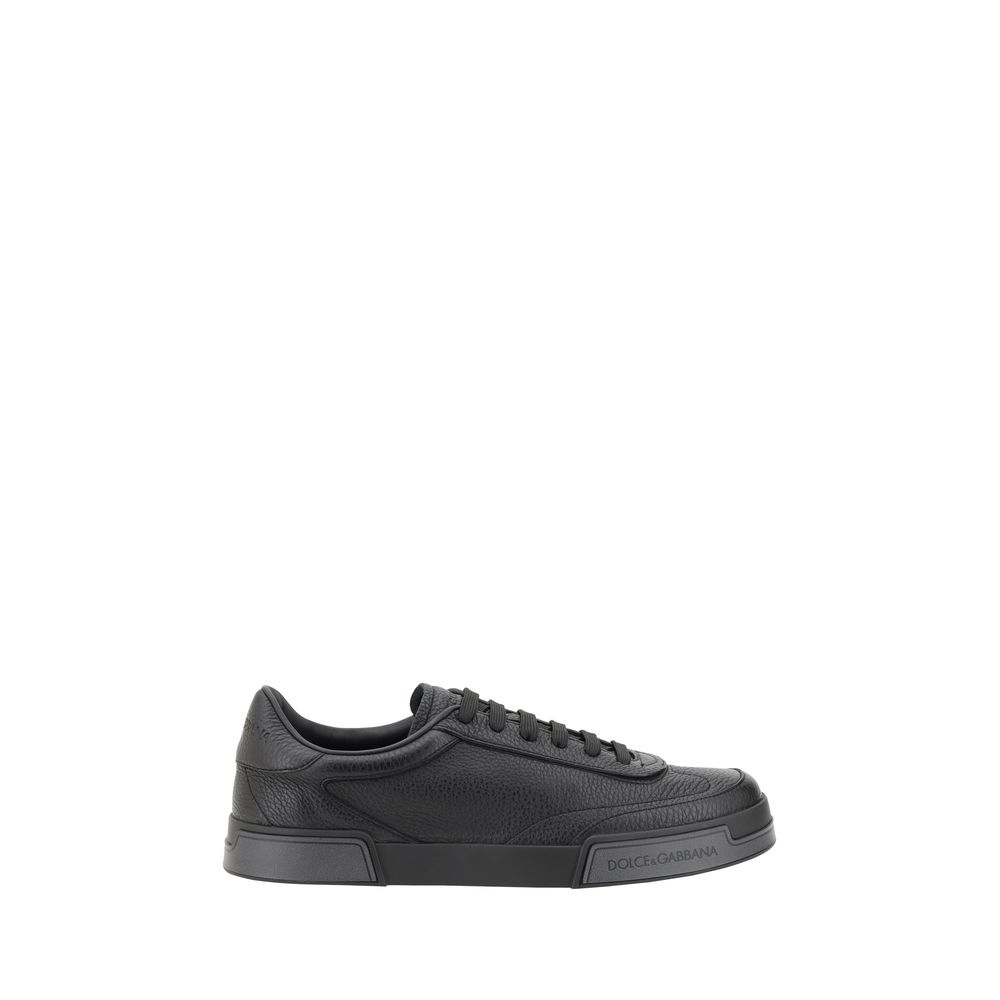 Black Calf Leather Bos Taurus Sneakers
