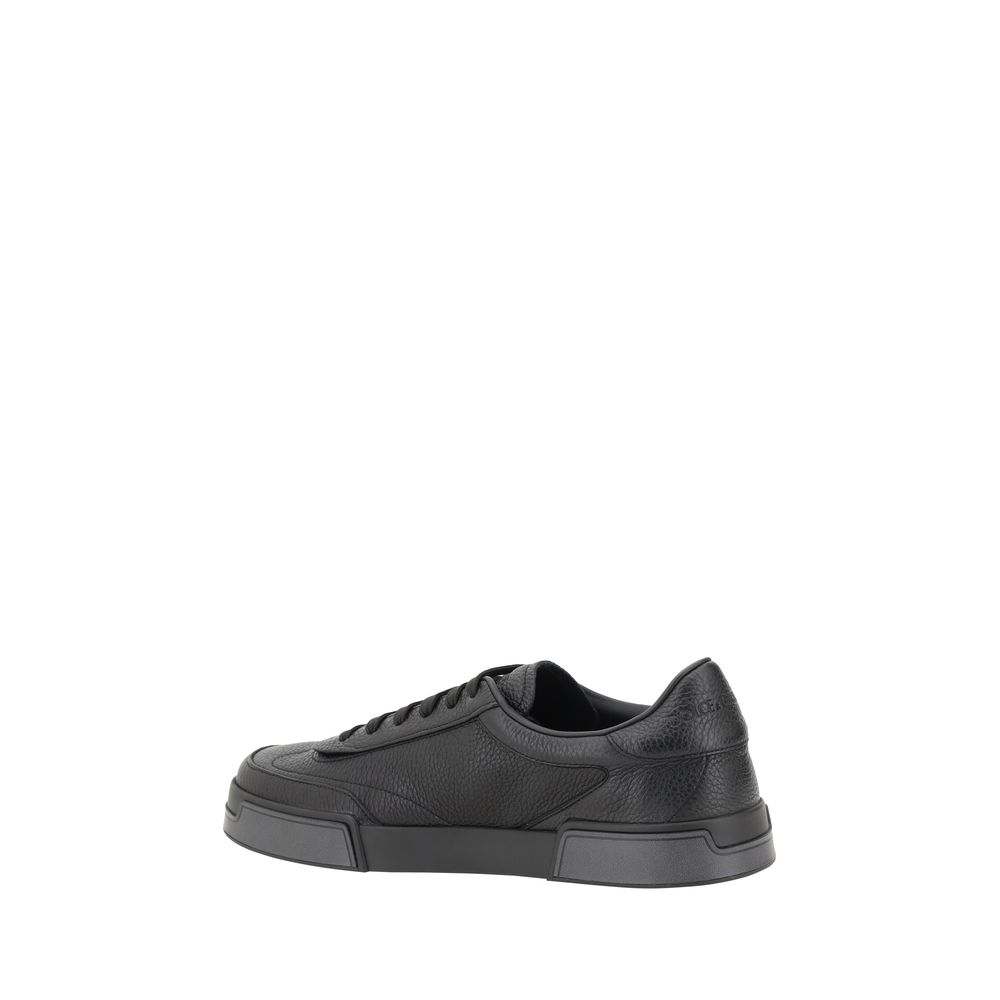 Black Calf Leather Bos Taurus Sneakers