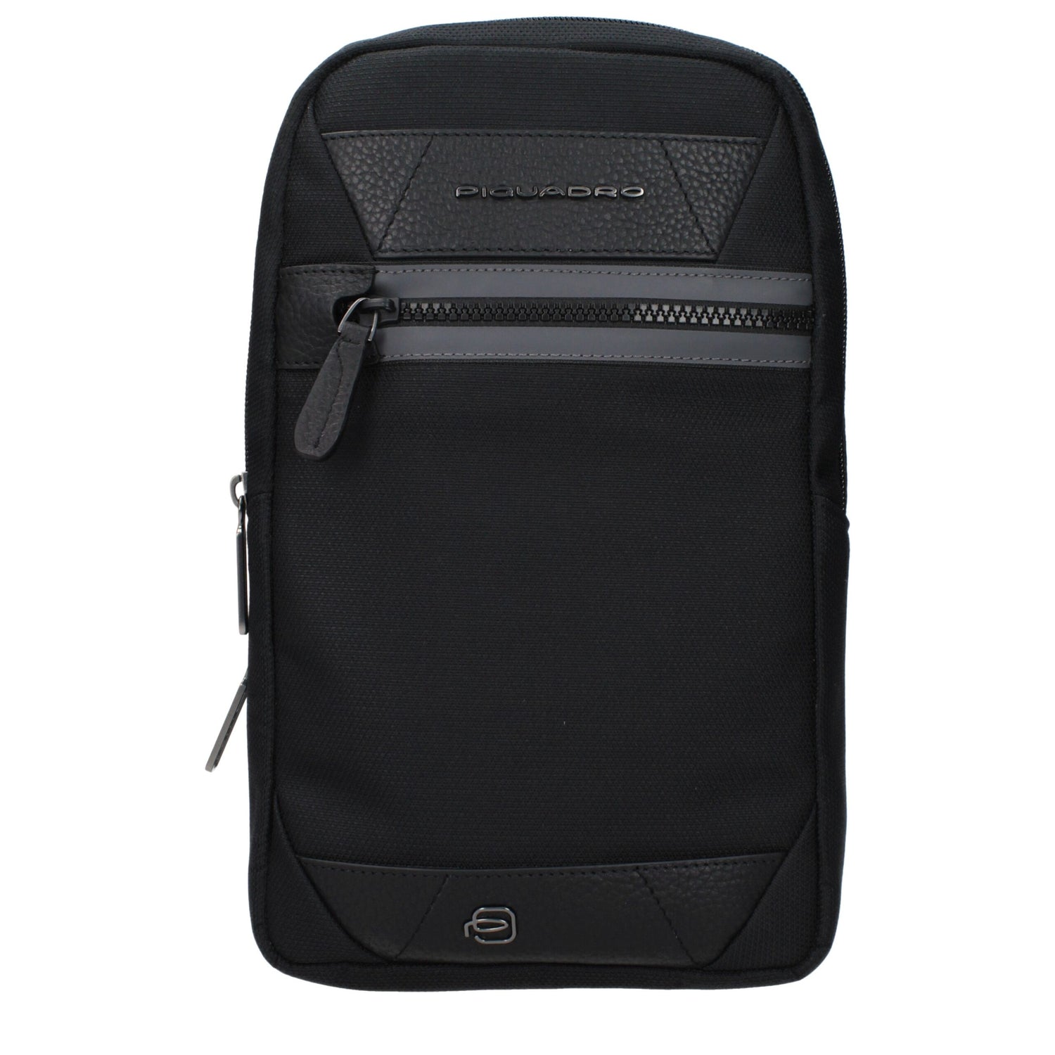 Black Fabric Crossbody Bag