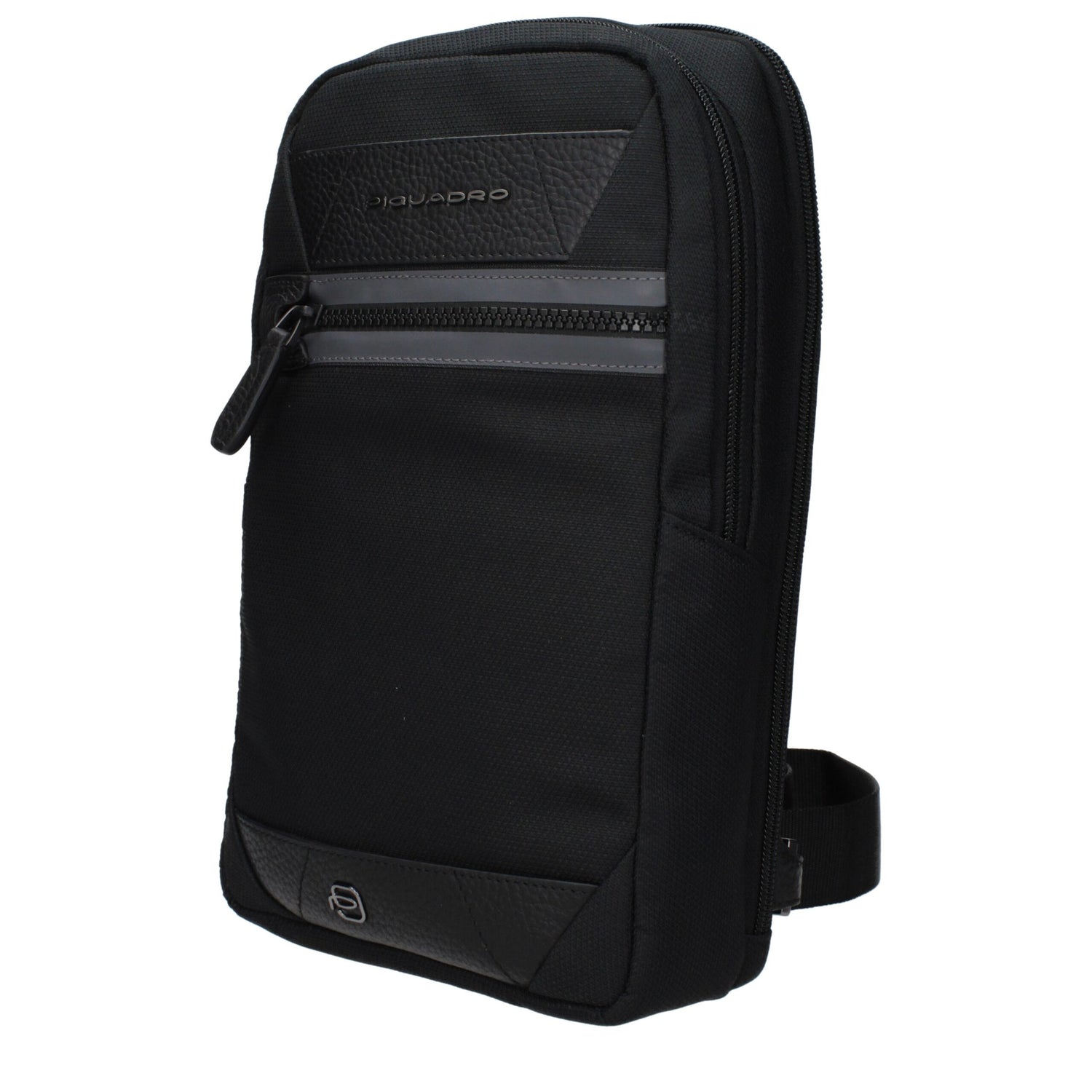 Black Fabric Crossbody Bag