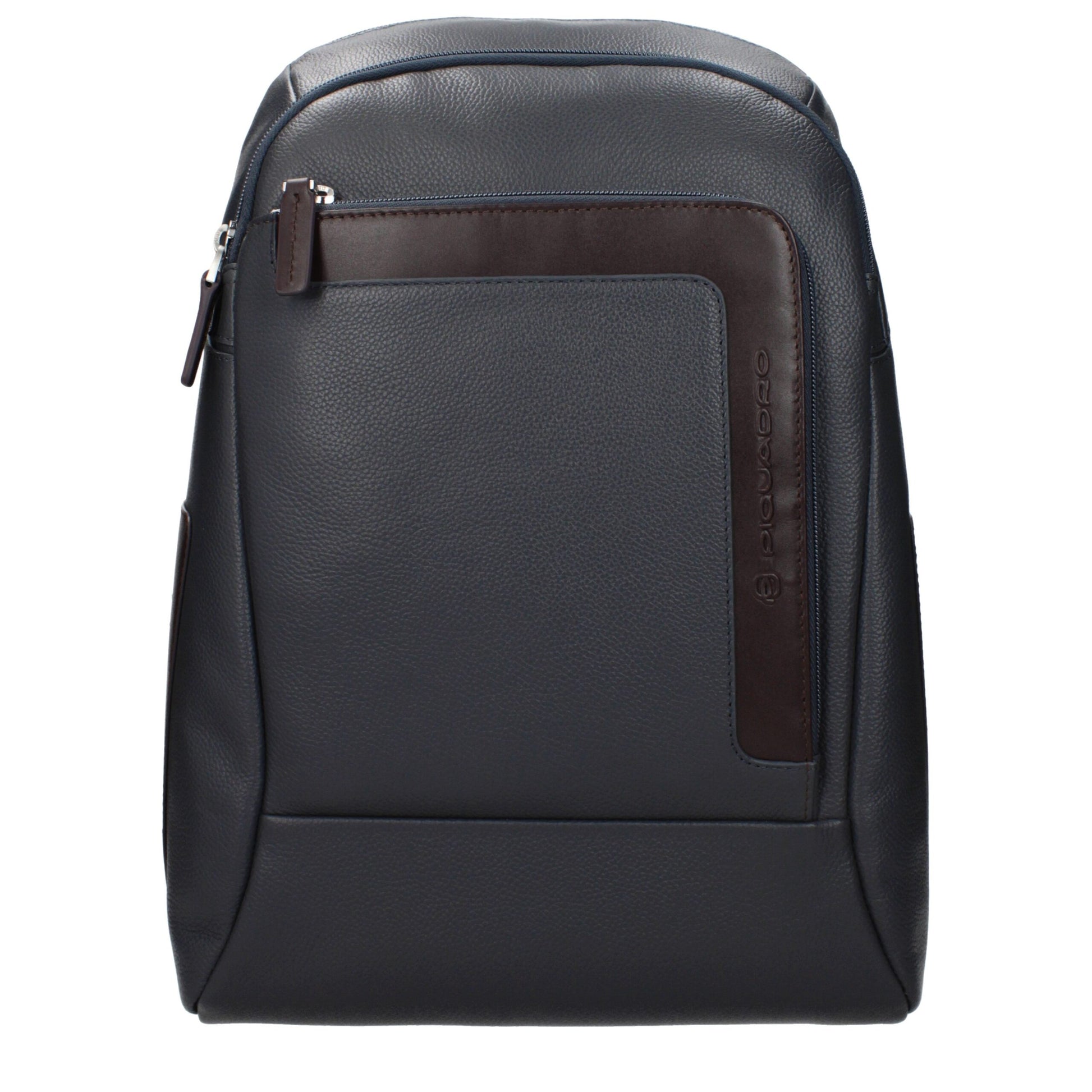 Gray Leather Backpack