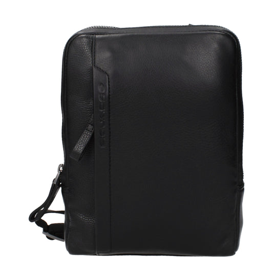 Black Leather Crossbody Bag