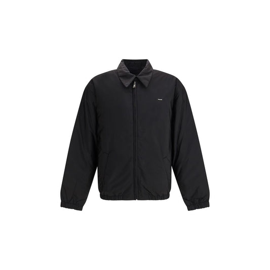 Black Recycled Polyamide Full-Length Jacket