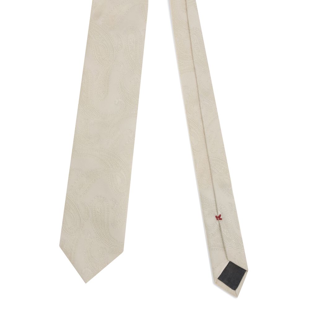 White Silk Tie