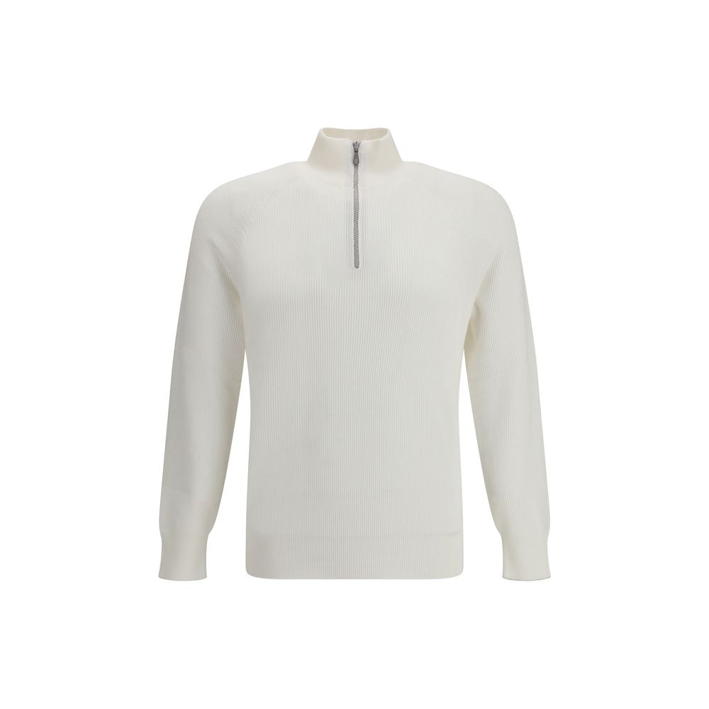 White Cotton Sweatshirt